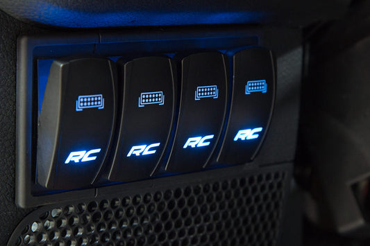 Rough Country 709B-4 Auxiliary Switch Bezel | Quad