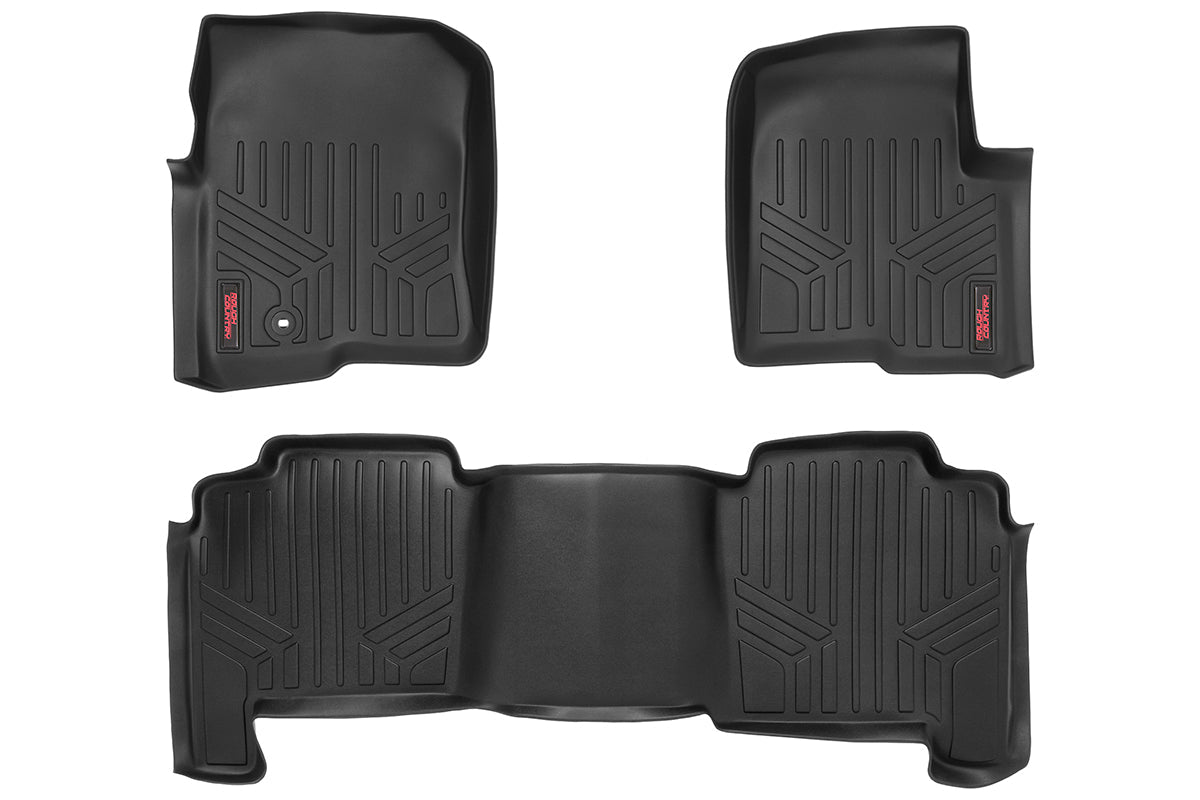 Rough Country M-50412 Floor Mats | FR & RR | Ford F-150 2WD/4WD (2004-2008)