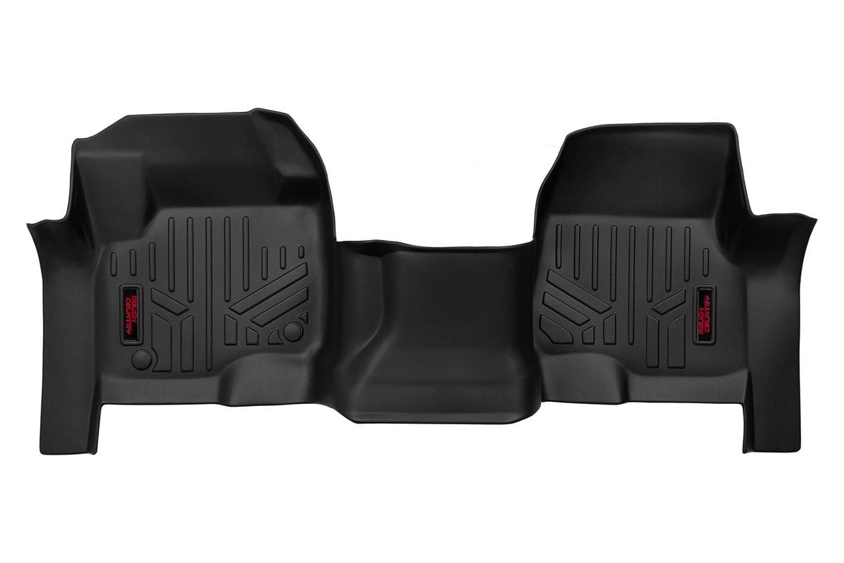 Rough Country M-5117 Floor Mats | Front | Over Hump | Ford F-250/F-350 Super Duty 2WD/4WD (17-26)