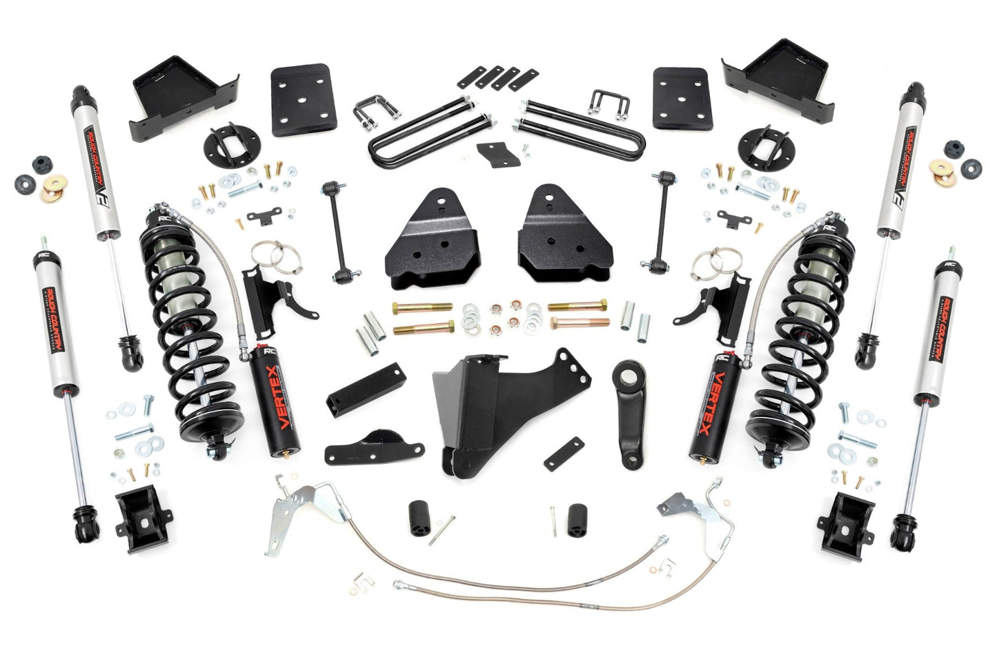 Rough Country 47858 4.5 Inch Lift Kit | W/O Overloads | C/O V2 | Ford F-250/F-350 Super Duty (08-10)