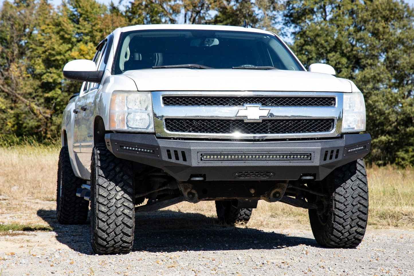 Rough Country 10911 Front High Clearance Bumper | BLK LEDs | Chevy Silverado 1500 2WD/4WD (07-13)