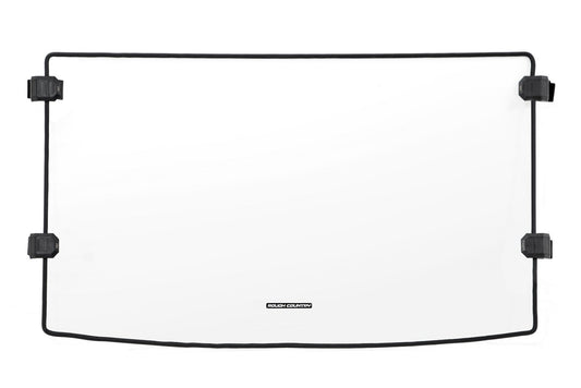 Rough Country 98152010 Full Windshield | Scratch Resistant | Mid Size | Polaris Ranger 500/Ranger 800 Mid-Size