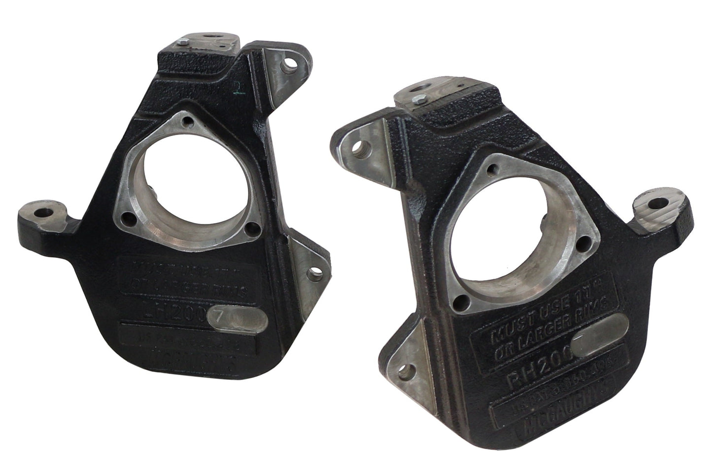 Ridetech 11719300 2" drop spindles for 2014-2018 Silverado 1500 w/ OE stamped steel or alum. arms.
