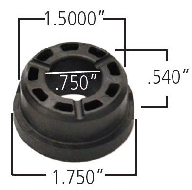 Ridetech 70010827 Delrin control arm bushing, 1.750" Large OD, 1.500" small OD,.750" ID, .990" OAL