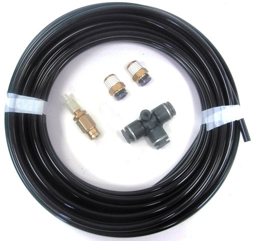 Ridetech 32000004 Inflation kit with 30ft. 1/4" airline, 2 1/4" npt straights, 1 T and 1 schrader.