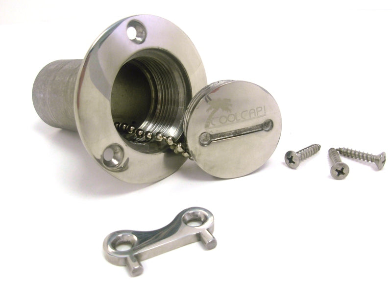 Ridetech 84000000 CoolCap gas cap, stainless steel with 1.5" neck.
