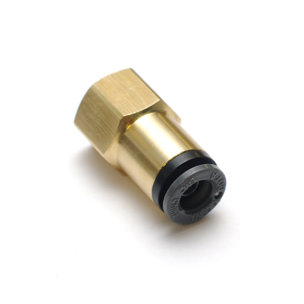 Ridetech 31952150 Airline Fitting, Straight. 1/8" Female NPT to 1/4" Airline.
