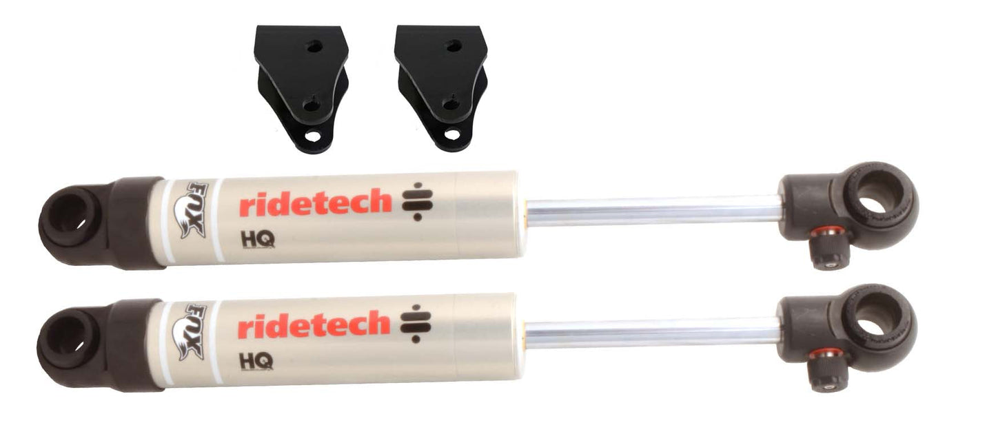 Ridetech 11369510 Rear HQ Shock Kit for 1973-1987 C10. For use with 5-6" drop.