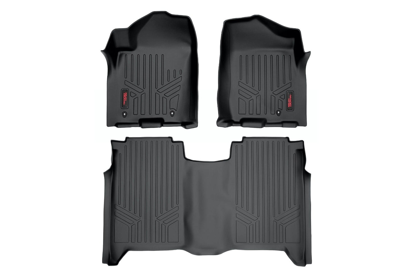 Rough Country M-81602 Floor Mats | FR & RR | Crew Cab | Nissan Titan 2WD/4WD (2004-2015)