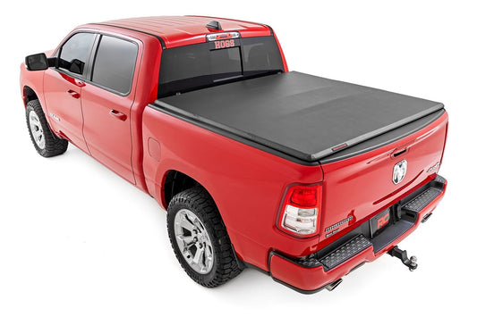 Rough Country 41309650A Soft Tri-Fold Bed Cover | 6'4" Bed | Ram 1500 (19-26)/1500 TRX (21-24)