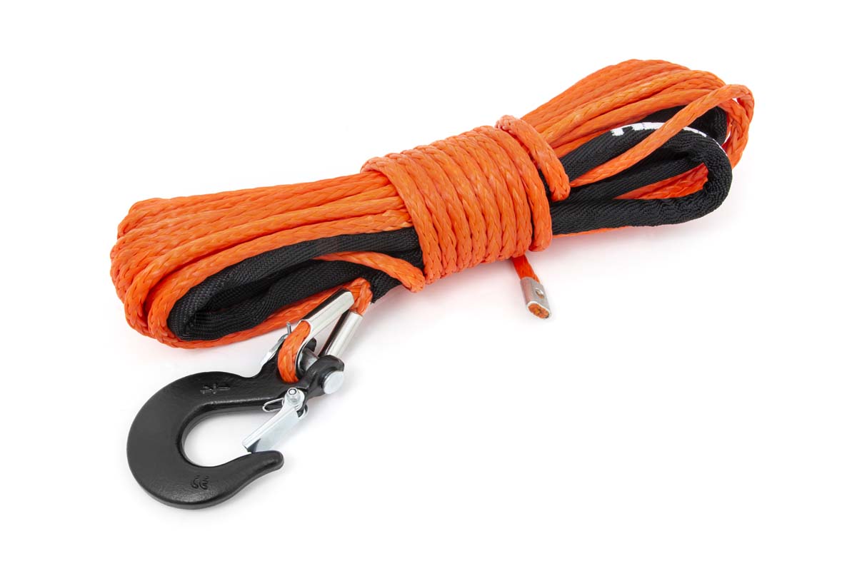Rough Country RS143 Synthetic Rope | 1/4 Inch | 50 Ft | Orange