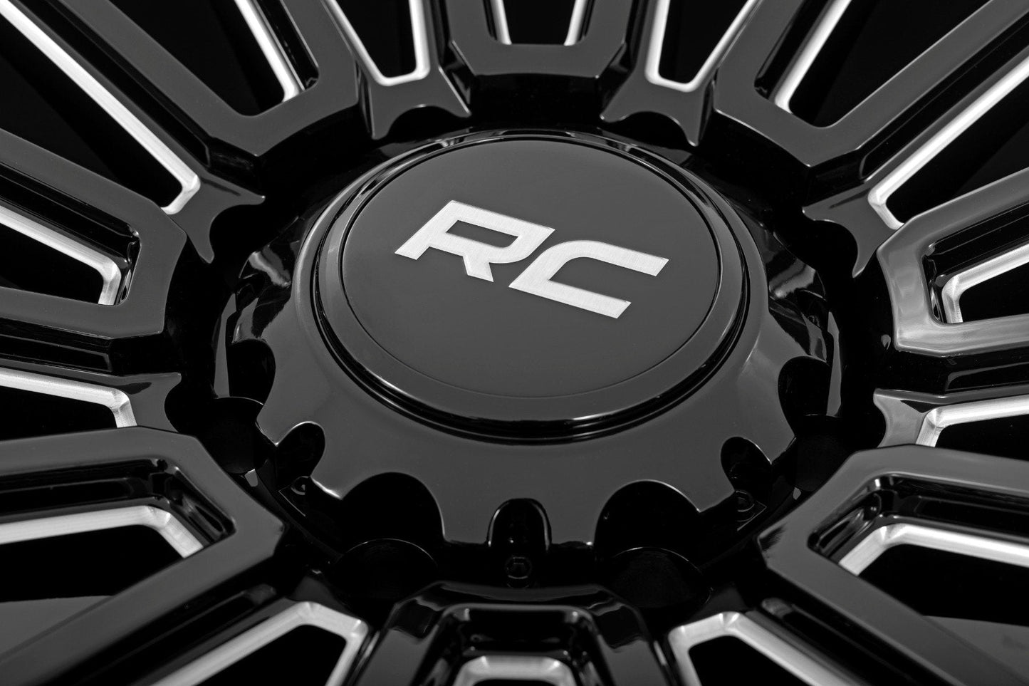 Rough Country 97170912 Rough Country 97 Series Wheel | One-Piece | Gloss Black | 17x9 | 6x5.5 | -12mm