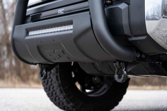 Rough Country RS154 Tow Hook Brackets | D-Ring | Bull Bar Sup | Toyota Tundra 2WD/4WD (2007-2021)