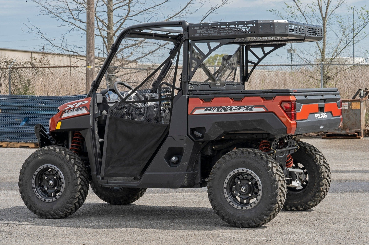 Rough Country 93057 Cargo Rack | Dual 2" Black LED Pairs | Flush Mount | Polaris Ranger XP 1000