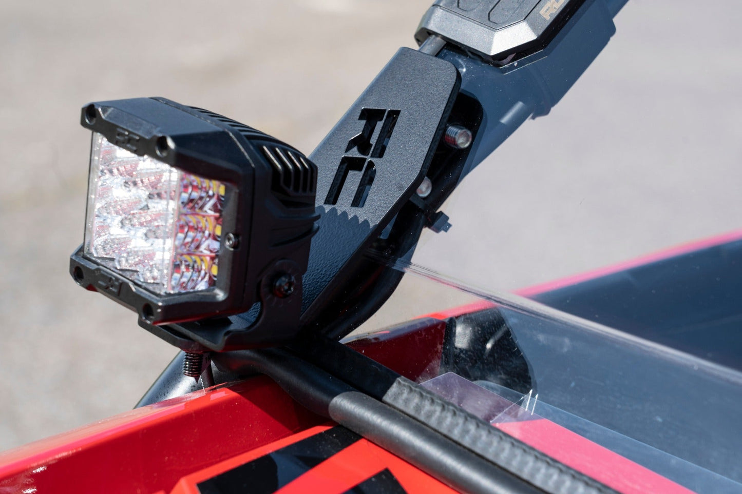 Rough Country 92033 LED Light Kit | Cage Mount | 2" Black Pair | Amber DRL | Honda Talon 1000