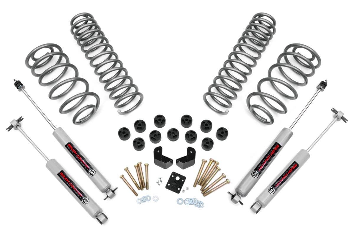 Rough Country 647.20 3.75 Inch Lift Kit | Combo | 6 Cyl | N3 | Jeep Wrangler TJ (97-06)/Wrangler Unlimited (04-06)