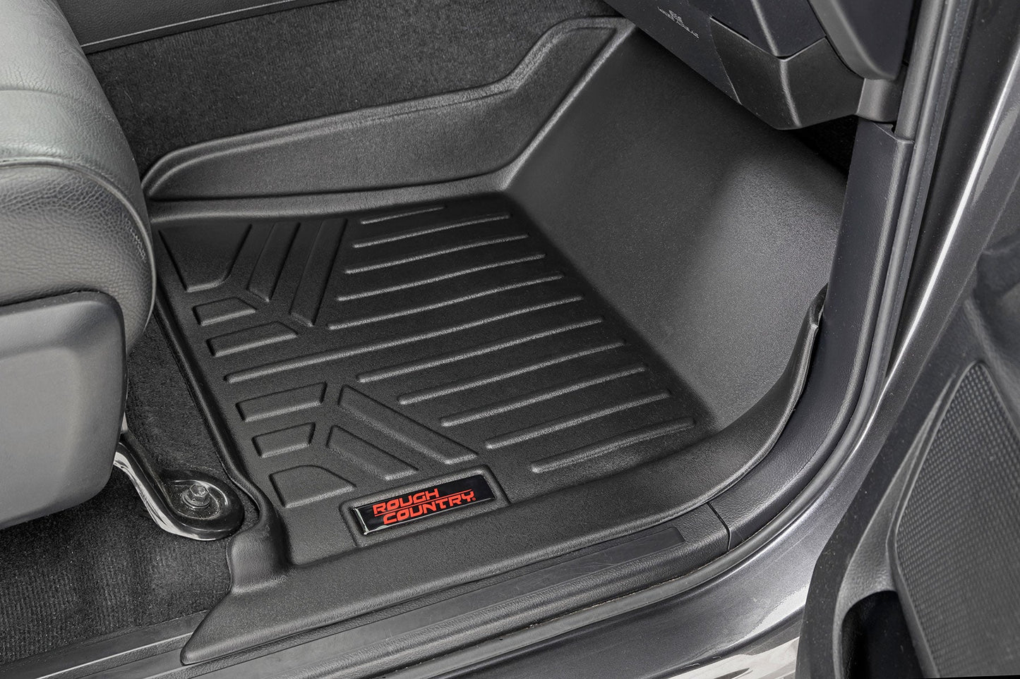 Rough Country M-71770 Floor Mats | FR & RR | CrewMax | Toyota Tundra 2WD/4WD (2014-2021)