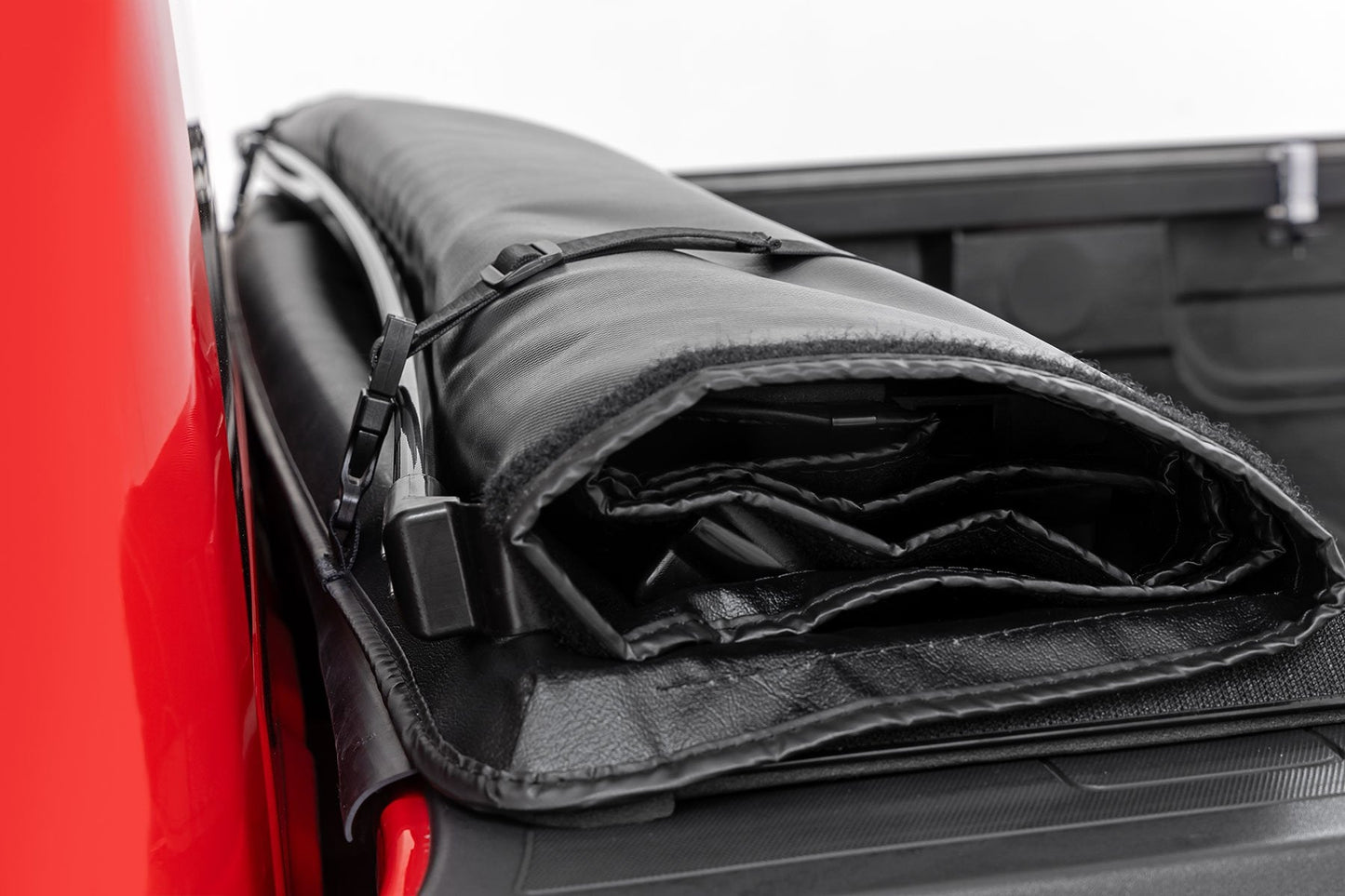Rough Country 42214650 Soft Roll Up Bed Cover | 6'7" Bed | Chevy/GMC 1500/2500HD/3500HD (14-19 & Classic)