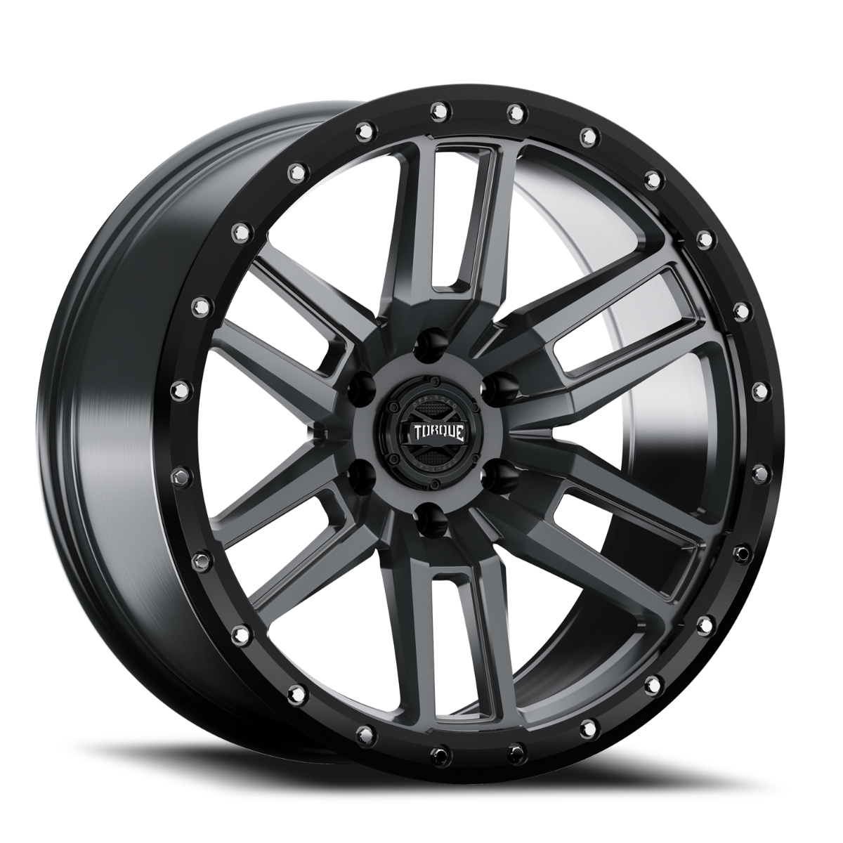Torque TW411C-1790761200 Torque Pritchett | Anthracite w/Black Lip | 17x9 | 6x5.5 | 0mm