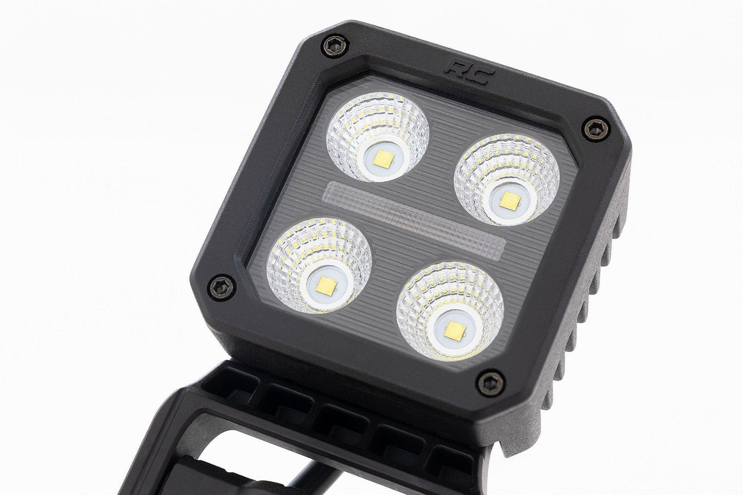Rough Country 70802 Black Series LED Light Pair | 2 Inch | Flood | Swivel Mount