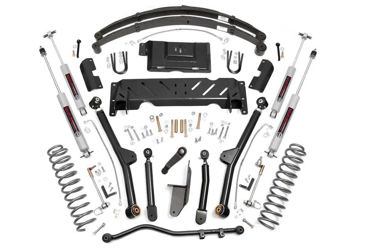 Rough Country 68622 4.5 Inch Lift Kit | Long Arm | RR Leafs | Jeep Cherokee XJ 4WD (1984-2001)