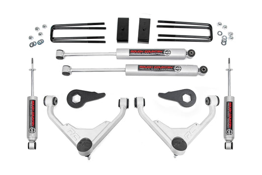 Rough Country 859830 3 Inch Lift Kit | FK/FF Code | Chevy/GMC Sierra/Silverado 2500 HD Suburban/Yukon XL 2500 (01-10)