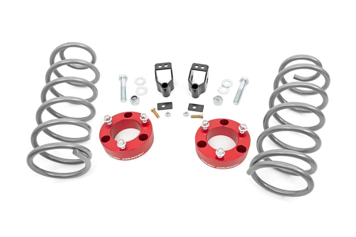 Rough Country 761RED 3 Inch Lift Kit | X-REAS | RR Springs | Red | Toyota 4Runner 4WD (2003-2009)