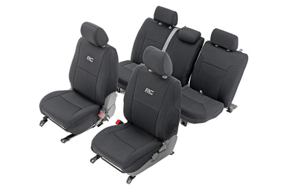 Rough Country 91052 Seat Covers | FR & RR | Crew Cab | Toyota Tacoma 2WD/4WD (2005-2015)