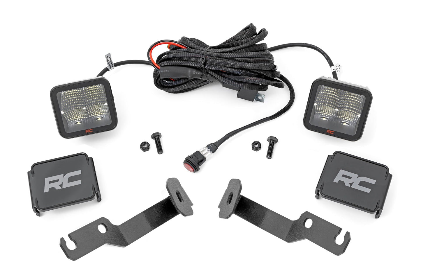 Rough Country 71093 LED Light Kit | Ditch Mount | 2" Spectrum Pair | Spot | Toyota Tacoma (05-15)