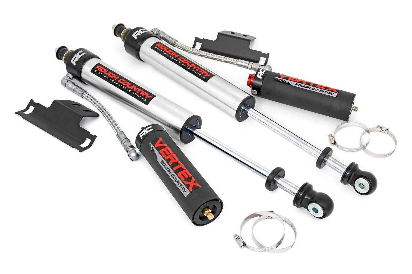 Rough Country 699014 Vertex 2.5 Adjustable Rear Shocks | 6-7" | Toyota Tacoma 2WD/4WD (2005-2023)