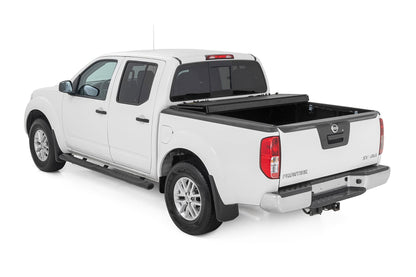 Rough Country 49520501 Hard Tri-Fold Flip Up Bed Cover | 5' Bed | Nissan Frontier 2WD/4WD (05-21)