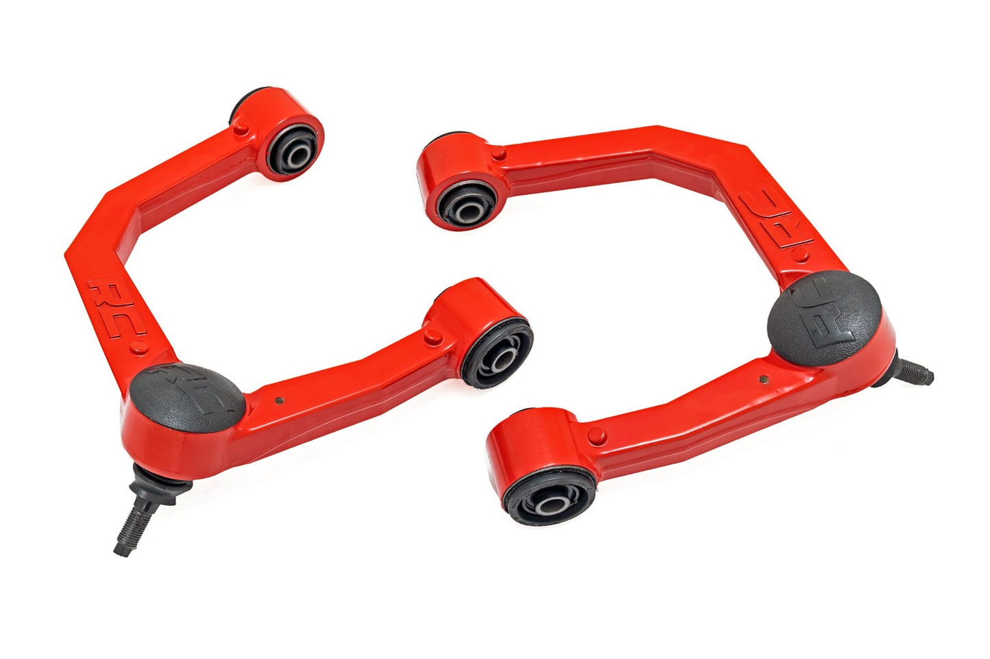 Rough Country 74201ARED Red Forged Upper Control Arms | 3.5" Of Lift | Toyota 4Runner (10-24)/Tacoma (05-23)