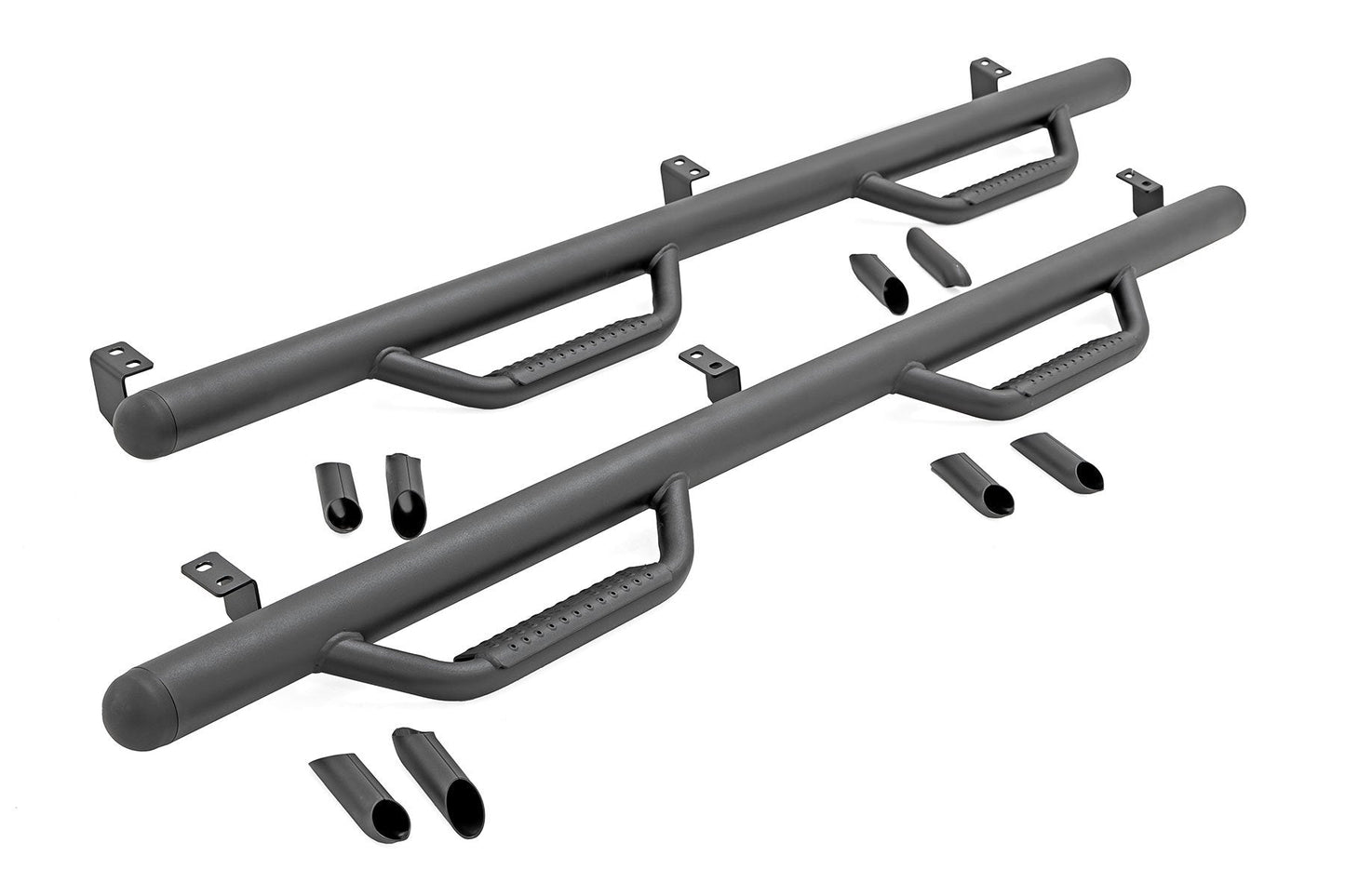 Rough Country RCT0580CCB Nerf Steps | Cab Length | Crew Cab | 5' Bed | Toyota Tacoma 2WD/4WD (05-23)