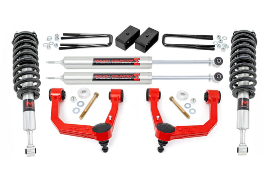 Rough Country 74240RED 3.5 Inch Lift Kit | Red UCA | M1 Struts | Toyota Tacoma 2WD/4WD (2005-2023)