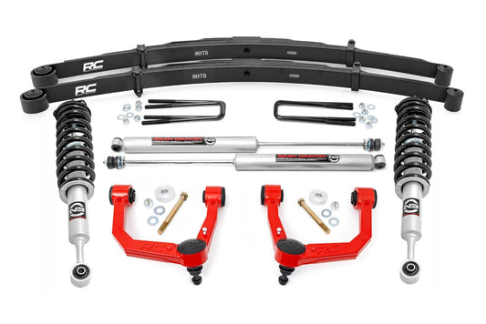 Rough Country 74232RED 3.5 Inch Lift Kit | Red UCA | N3 Struts | Toyota Tacoma 2WD/4WD (2005-2023)