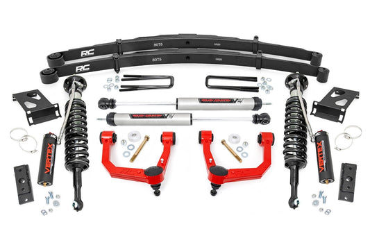 Rough Country 74258RED 3.5 Inch Lift Kit | Red UCA | Vertex/V2 | Toyota Tacoma 2WD/4WD (2005-2023)