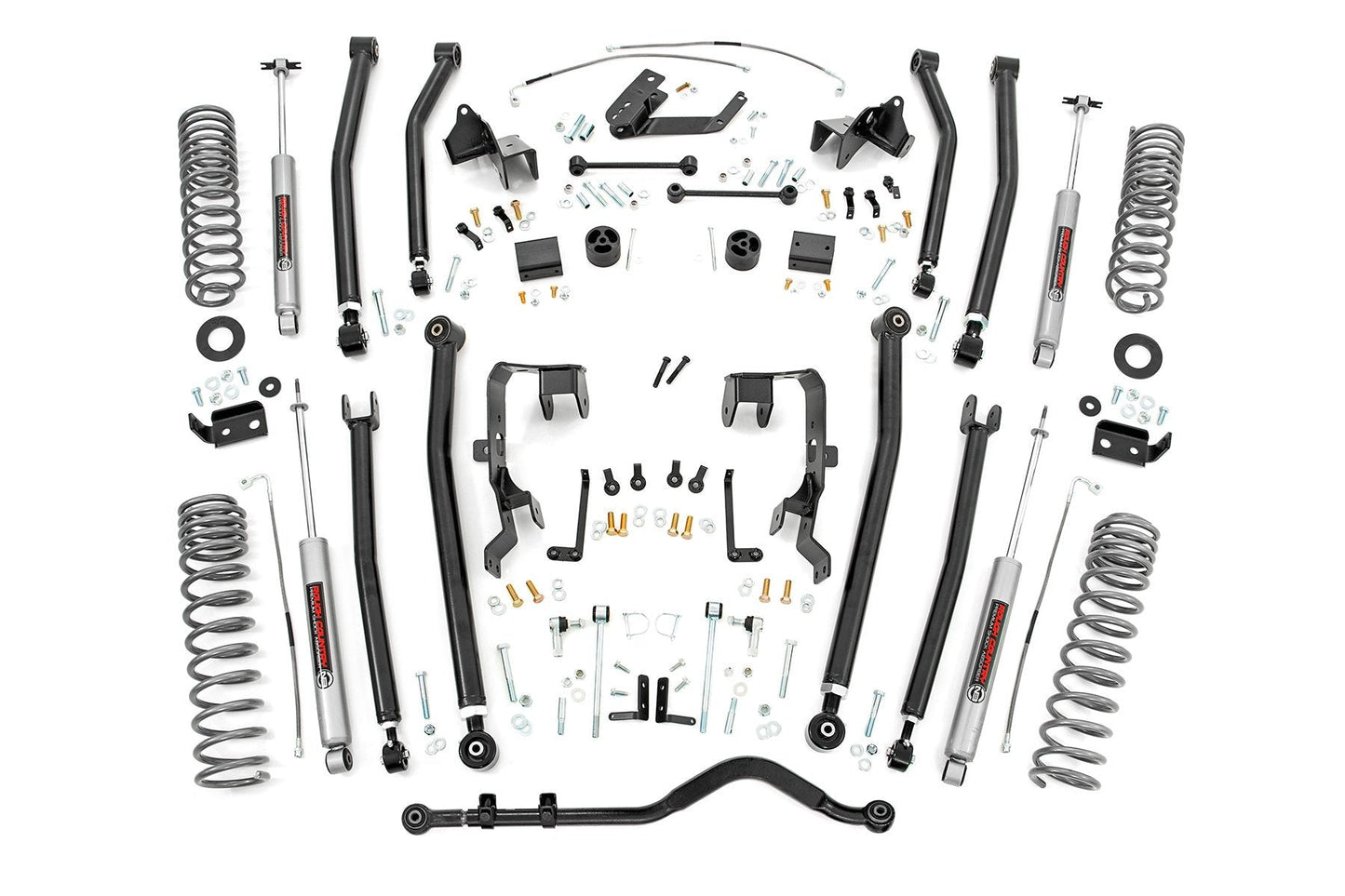 Rough Country 78530A 4 Inch Lift Kit | Long Arm | Jeep Wrangler Unlimited 2WD/4WD (2007-2011)