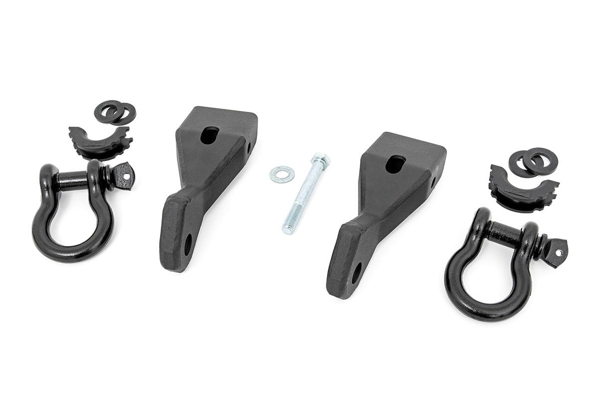 Rough Country RS156 Tow Hook Brackets | D-Ring Combo | Chevy/GMC 1500 (07-13)