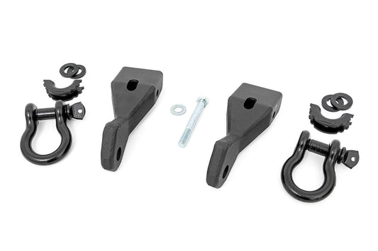 Rough Country RS156 Tow Hook Brackets | D-Ring Combo | Chevy/GMC 1500 (07-13)