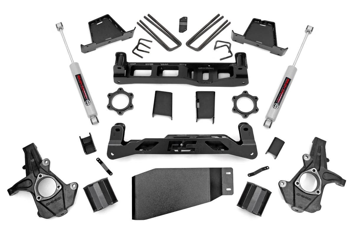 Rough Country 23630 6 Inch Lift Kit | Chevy Silverado & GMC Sierra 1500 4WD (2007-2013)