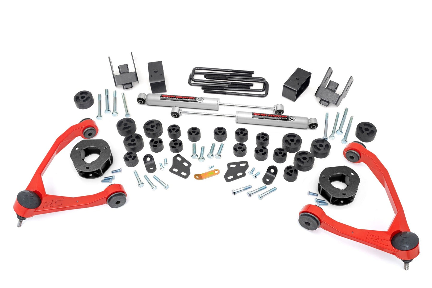 Rough Country 254.20RED 4.75 Inch Lift Kit | Combo | Chevy/GMC 1500 2WD (07-13)