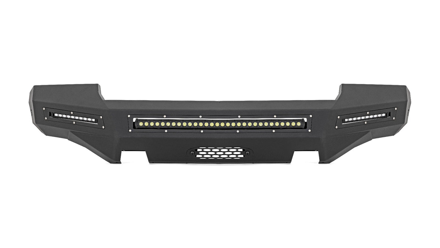 Rough Country 10913 Front Bumper | Fabricated | Prerunner | LED | GMC Sierra 1500 2WD/4WD (07-13)