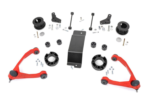 Rough Country 19331RED 3.5 Inch Lift Kit | Forged UCAs | Chevy/GMC SUV 1500 2WD/4WD (2007-2020)