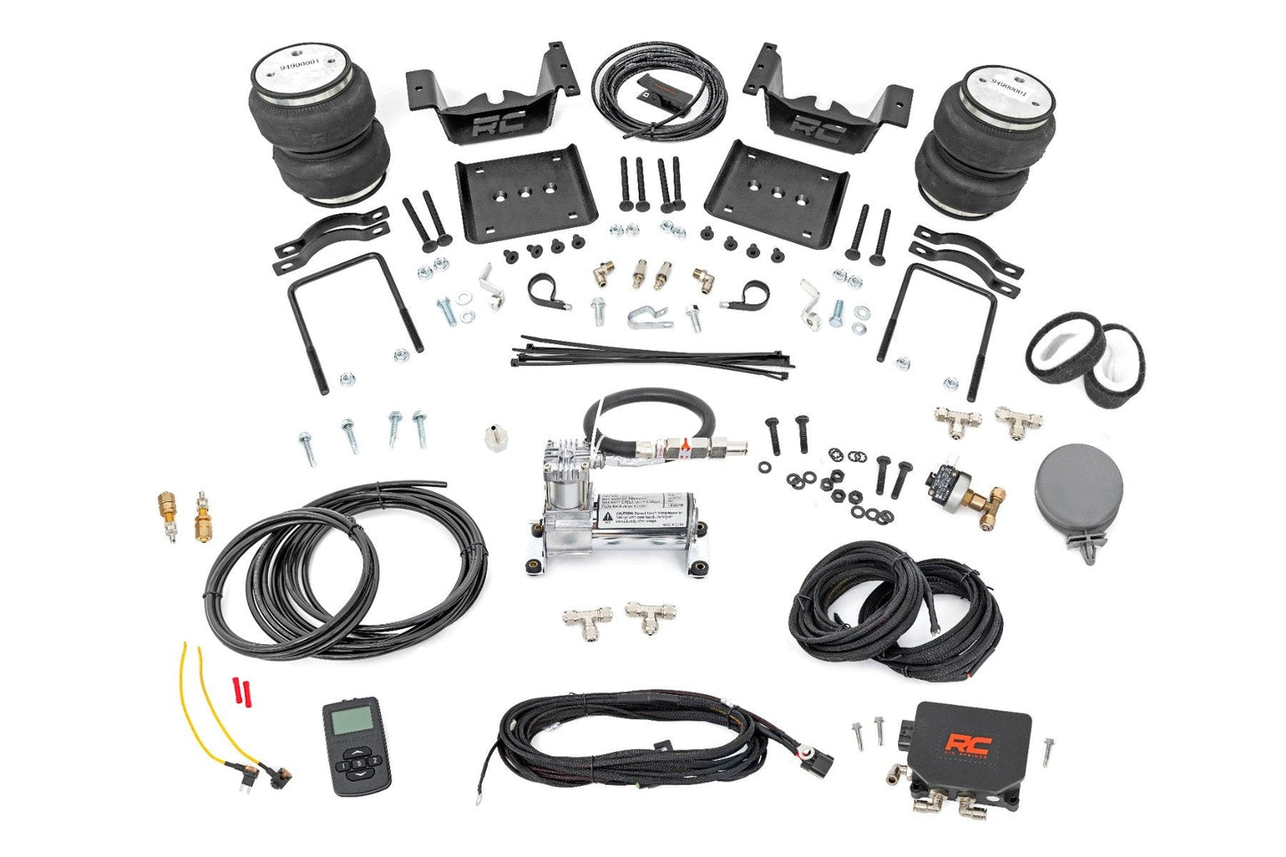 Rough Country 10005WC Air Spring Kit w/compressor | Wireless Controller | Chevy/GMC 1500 (07-18 & Classic)