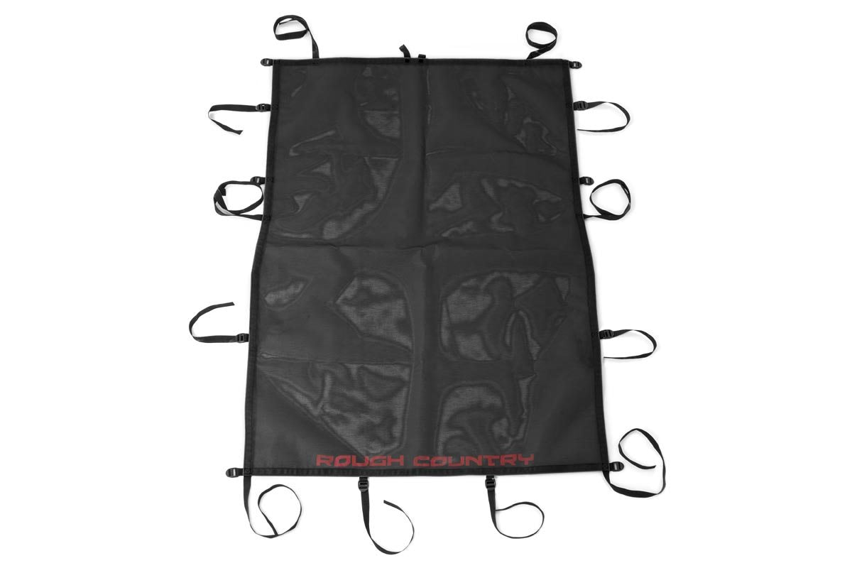 Rough Country 85110 Mesh Bikini Top Plus | Black | Jeep Wrangler Unlimited 2WD/4WD (2007-2018)