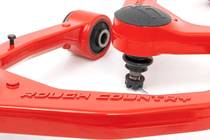 Rough Country 76901RED Red Forged Upper Control Arms | OE Upgrade | Toyota Tundra 2WD/4WD (07-21)