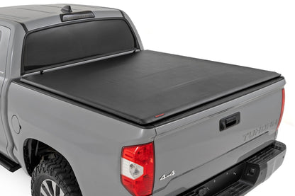 Rough Country 42419550 Soft Roll Up Bed Cover | 5'7" Bed | Toyota Tundra 2WD/4WD (2007-2021)