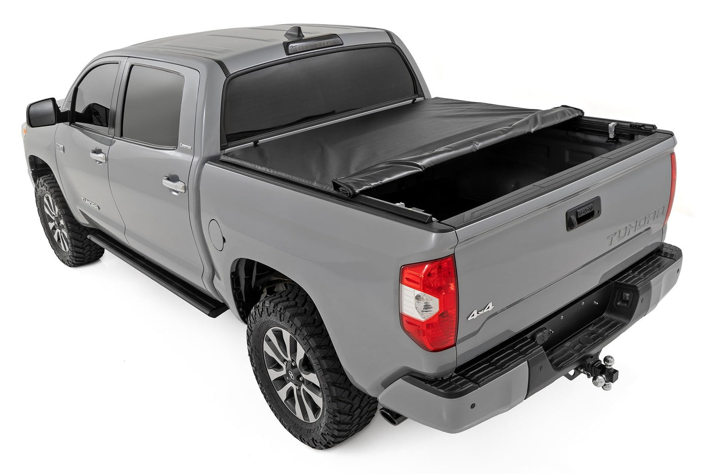 Rough Country 42419550 Soft Roll Up Bed Cover | 5'7" Bed | Toyota Tundra 2WD/4WD (2007-2021)