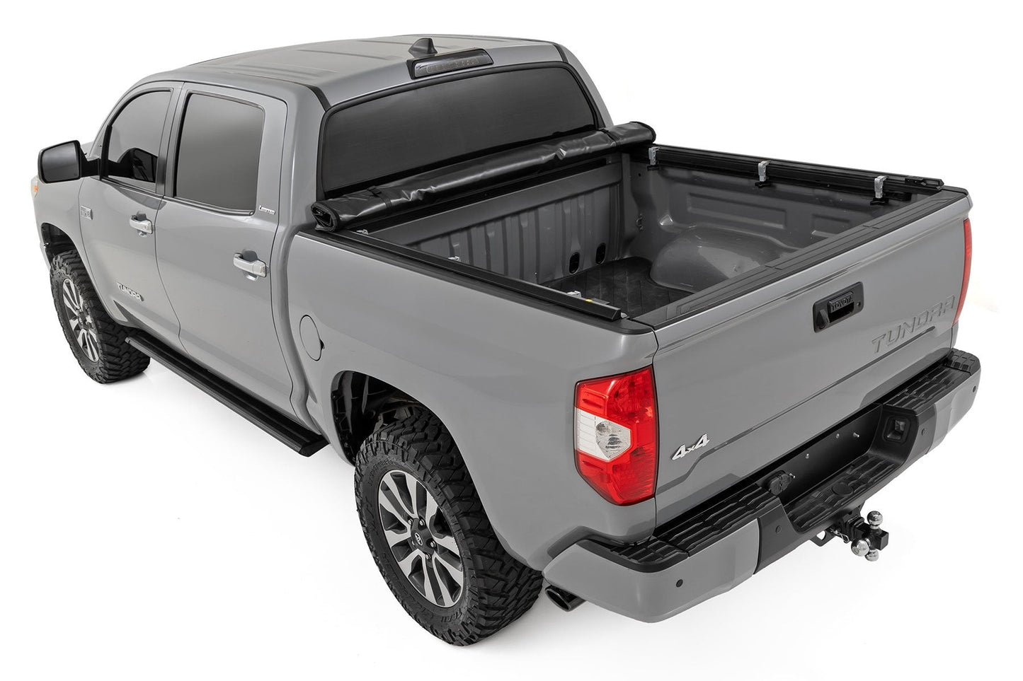 Rough Country 42419550 Soft Roll Up Bed Cover | 5'7" Bed | Toyota Tundra 2WD/4WD (2007-2021)