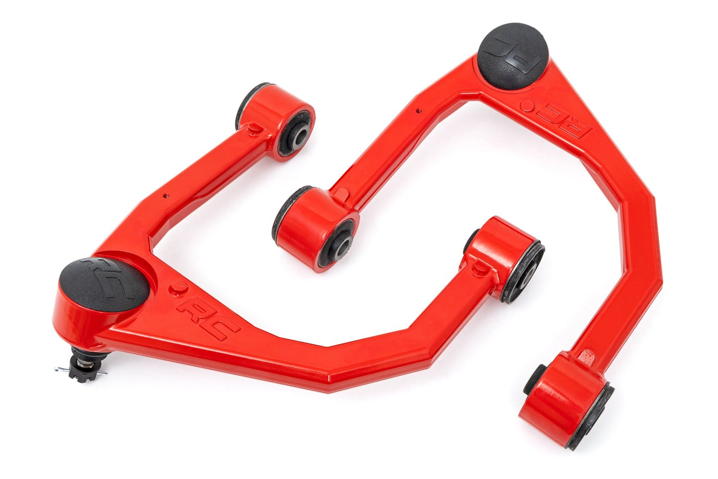 Rough Country 76700RED Red Forged Upper Control Arms | 3.5 Inch Lift | Toyota Tundra 2WD/4WD (07-21)
